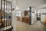 Mammoth Condo Rental Crestview 29: Open Floor Plan, Living Room, Dining Room and Kitchen